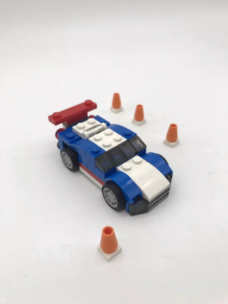 Lego 31027 Creator 3 in 1 Blue Racer Car 100 Complete 3 Vehicles W Manual eBay