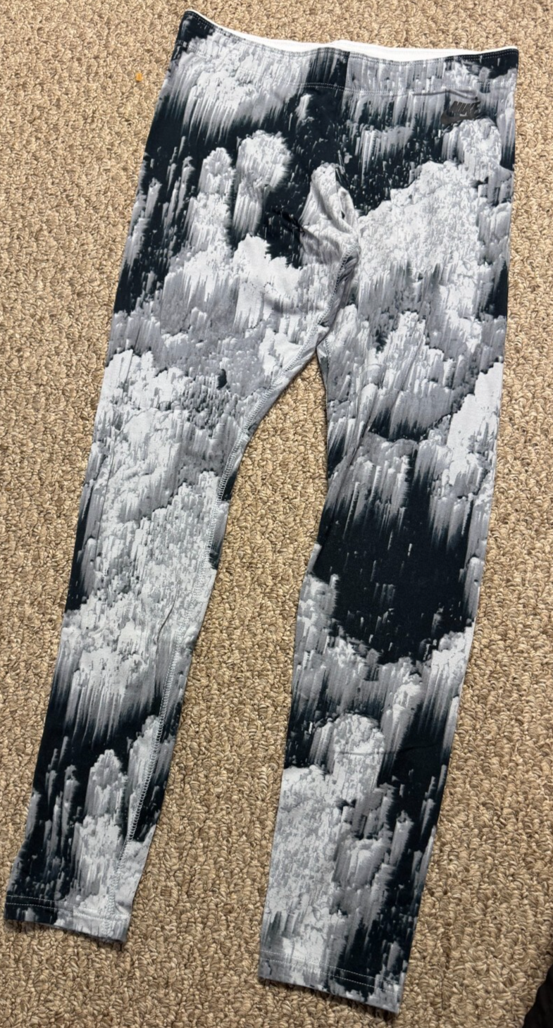 Nike Dri Fit Compression Full Length Running Leggings (Women's Medium) Blue