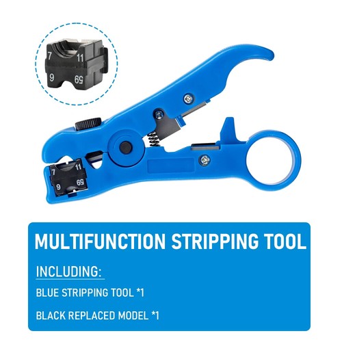 Electric Stripping Knife Pliers Tools Coaxial Cable Wire Pliers Cutter Striper - Picture 18 of 20