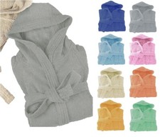 Accappatoio Spugna Cotone 100% Uomo Donna Con Cappuccio M-L-XL-XXL TR 