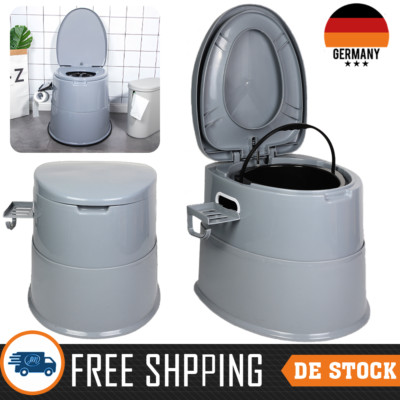 5L Eimertoilette Extra Hoch Campingtoilette Klo Nottoilette Pflege Garten Feier