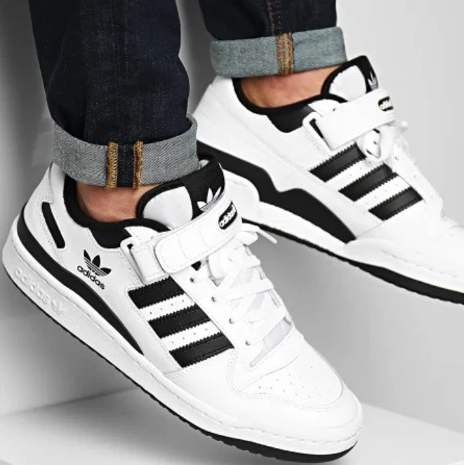 Pakket Samenstelling Woning Adidas Originals Forum Low Shoes White Black FY7757 Men&#039;s Multi Size  NEW | eBay