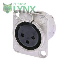 Image of 2 (TWO) x Neutrik NC3FD-L-1 Female XLR Chassis Connector - 3 PIN Socket NC3FDL1