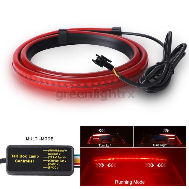 35in LED 3rd Brake Light Bar Strip Turn Signal Tail Stop Running Rear Windshield