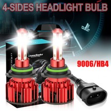 4-sides 9006 Hb4 Led Headlight Bulb Kit High Low Beam White Super Bright 6500k