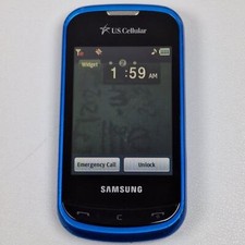Samsung Character SCH-R640 Blue Slide QWERTY Touch Phone US Cellular 