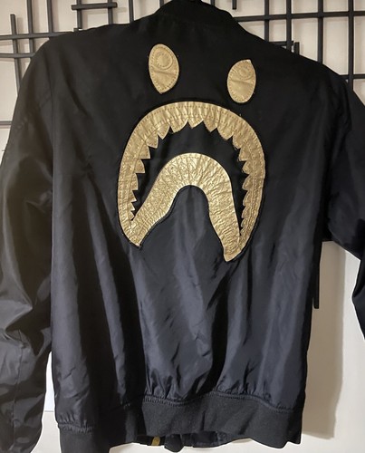 BAPE x Alpha Industries Reversible MA-1 Military Jacket Medium- VTG RARE! - Picture 2 of 8