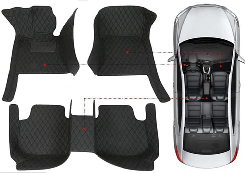 For Hyundai Elantra Luxury Custom Car Floor Mats Auto Carpets Liner Waterproof - Imagen 11 de 42