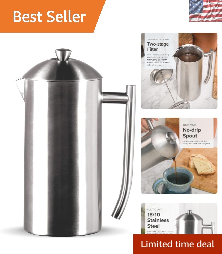 With Zero Sediment Filter For Smooth Brews