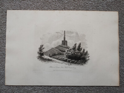 Pillar of Dane John Hill, Canterbury - antiker Druck - 1810