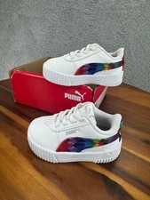 Puma Girls Toddlers Carina White Casual Shoes Sneakers Tie Dye Size 4C
