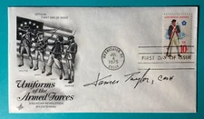 SIGNED JAMES A. TAYLOR FIRST DAY COVER FDC- MEDAL OF HONOR - VIETNAM - MOH