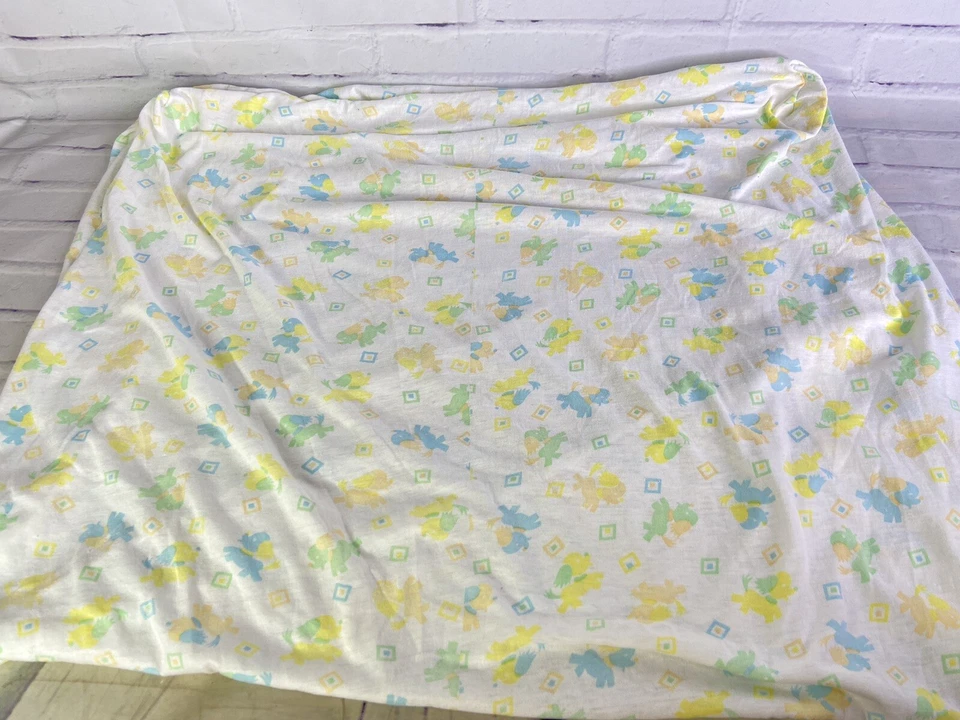 Sábana Cuna Bebé Carter's De Colección Cachorro Perro Diamantes Cuadrados Multicolor Hecha en EE. UU. Foto 3 de 4