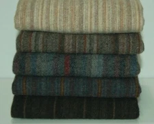 HAND DYED RUG HOOKING WOOL Mill-Dyed~ "MAGDALENA'S STRIPES" (5-pc Collection-II)