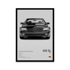 Mercedes-Benz 500SL Poster Print | Wall Art | Car Picture