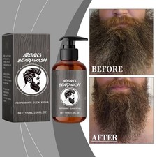 Deep Moisturizing Men Beard Grooming Cleaning Wash Shampoo for All Beard Types