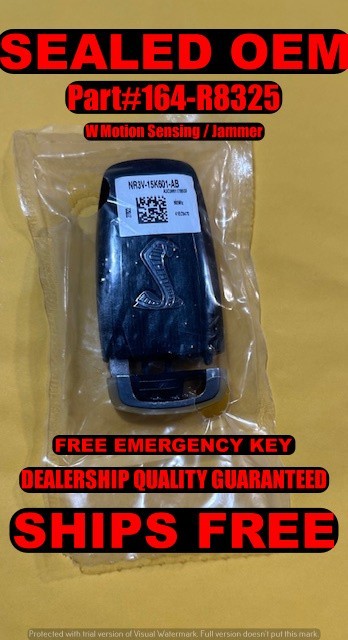 NEW OEM 2022-24 FORD MUSTANG SHELBY COBRA SMART KEY FOB 164-R8325 NR3V-15K601-AB