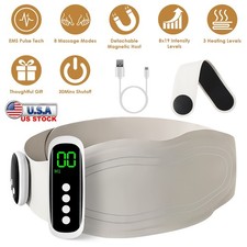 Remote Lower Back Vibrating Massager 8 Modes Cordless Heating Pad Infrared