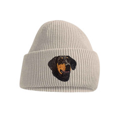DOBERMANN DOG BEANIE HAT. UNISEX WINTER HAT. EMBROIDERED DOG BREED. GIFT BOXED
