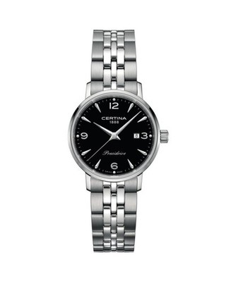 CERTINA Women Analog Quartz Casual Watch Classic Dress Black Dial Waterproof Rou