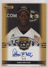 2010 Razor US Army All-American Bowl Blue 5/5 Dior Mathis #TA-DM1 Auto 0b2