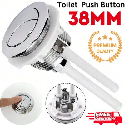 38mm Replacement Dual Flush Push Button Toilet Cistern Water Saving Universal Uk