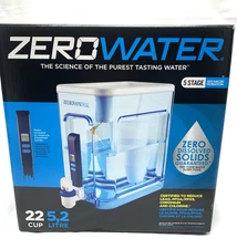 ZeroWater 22-Cup 5-Stage Water Filter Pitcher Dispenser Ready-Read ZD-022-RR