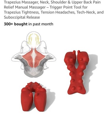 LittleMum Trapezius Trigger Point Massager Pain Relief Tool