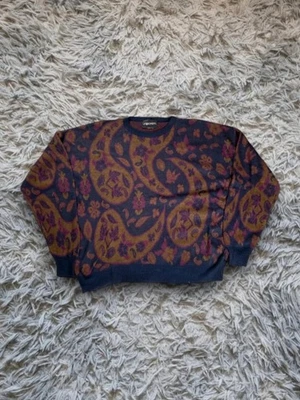 Pull vintage 90s J.T. Beckett paisley cachemire rétro made in Italy - Photo 1/4