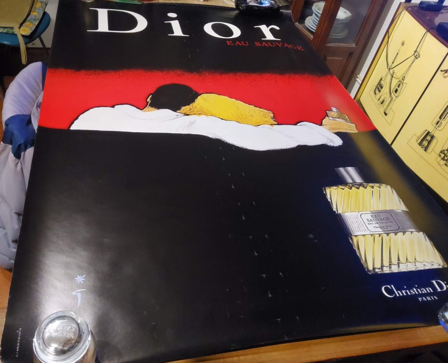 GRUAU ORIGINAL VINTAGE POSTER DIOR 1979/80