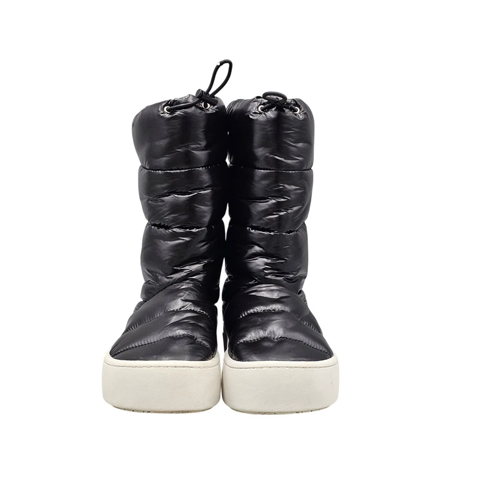 Botas para mujer Marni talla 10 US Paw negras de nailon acolchadas con plataforma baja luna Foto 2 de 4
