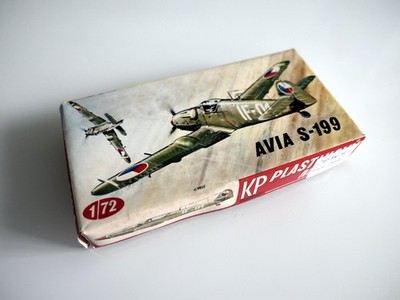 KP Plastikovy Flugzeugmodell Bausatz ČSSR Avia S-199 1:72 OVP