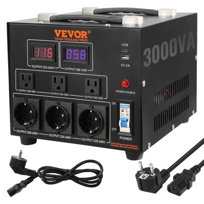 #ad 0.5 1 2 3 5KW Voltage Converter Transformer Step Up Down 220V 110V 110V 220V CE $52.99