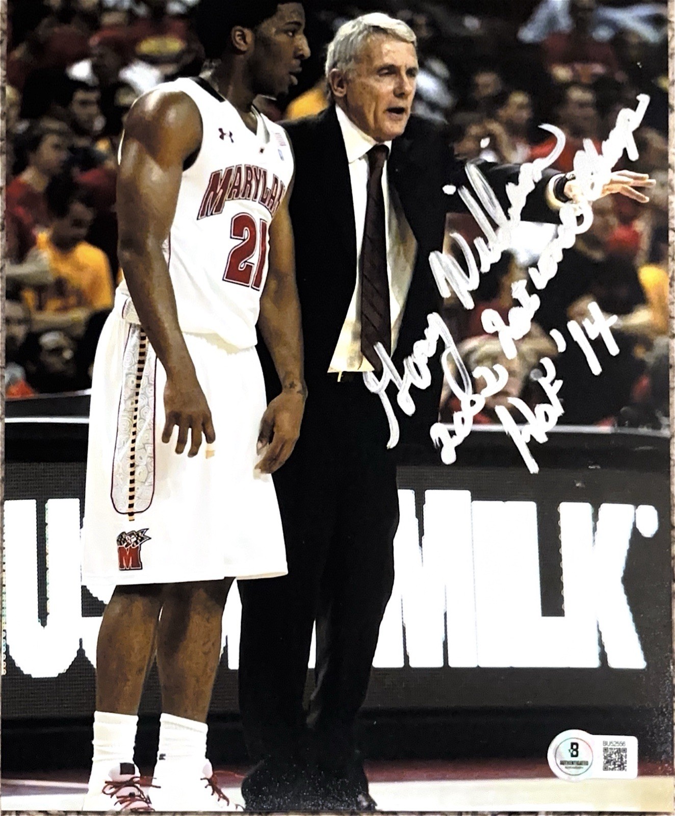 GARY WILLIAMS Signed Autographed 8x10 Photo MARYLAND TERPS BECKETT BAS CoA 