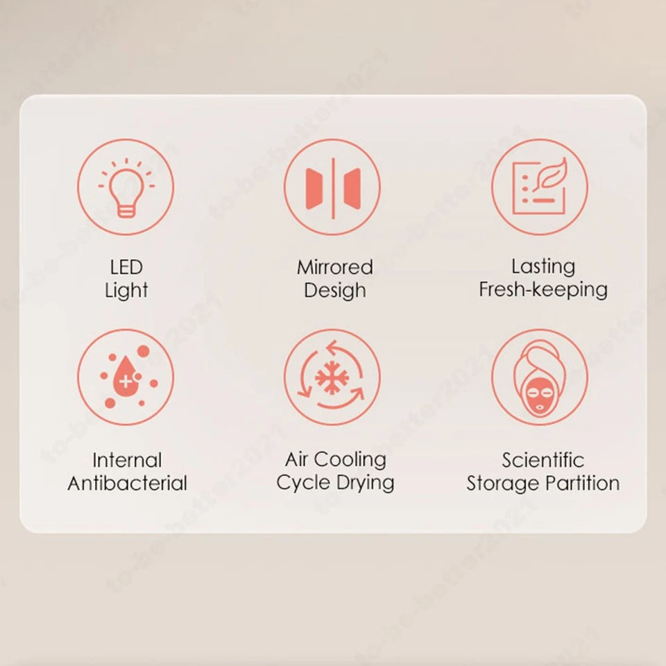 4L Fridge Refrigerator Mirror Fridge Beauty Mini Home Office Car Refrigerator - Image 3 of 4