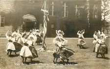 1906 Normal Illinois Maypole Dancers occupation Williams RPPC Postcard 25-11607
