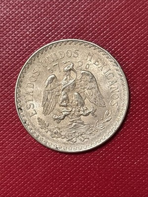 Mexico Un Peso 1940 .720 Silver Coin Cap And Rays Resplandor KM