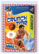 Sasha Vezenkov 2024-25 Donruss EuroLeague #4 Crunch Time 25th Anniversary #/25