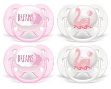 Philips AVENT Ultra Soft Pacifier, 0-6 Months, Dreams  Swan, 2-Pack