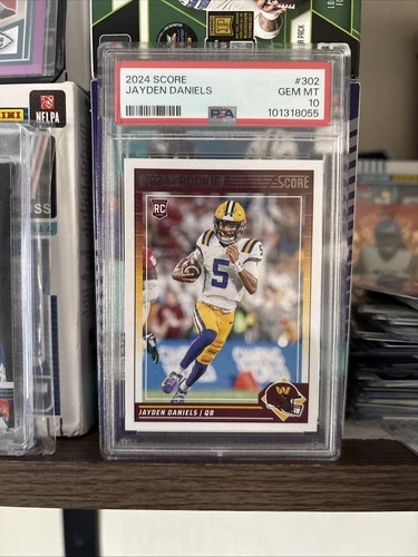 2024 PANINI SCORE #302 JAYDEN DANIELS ROOKIE RC PSA 10