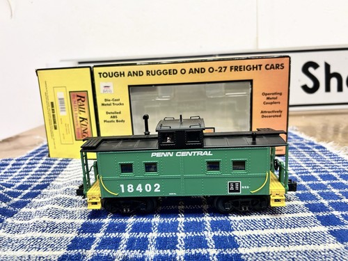 Caboose de acero iluminado MTH RailKing Penn Central 18402 calibre O 30-7751 con caja 2001 | Zustand: New