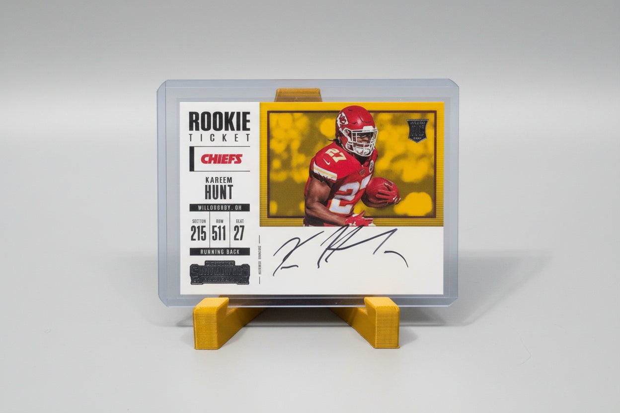 Kareem Hunt 2017 Panini Contenders Autograph Rookie #357 Kansas City Chiefs RC