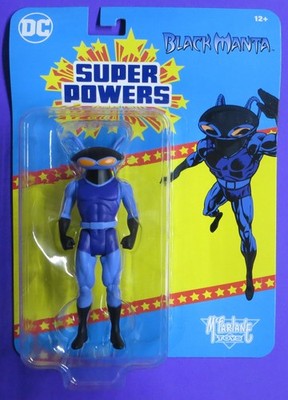 BAT-MAN MCFARLANE SUPER POWERS CROWD FUND FUNDED BLACK MANTA COLLECTOR CLUB DC
