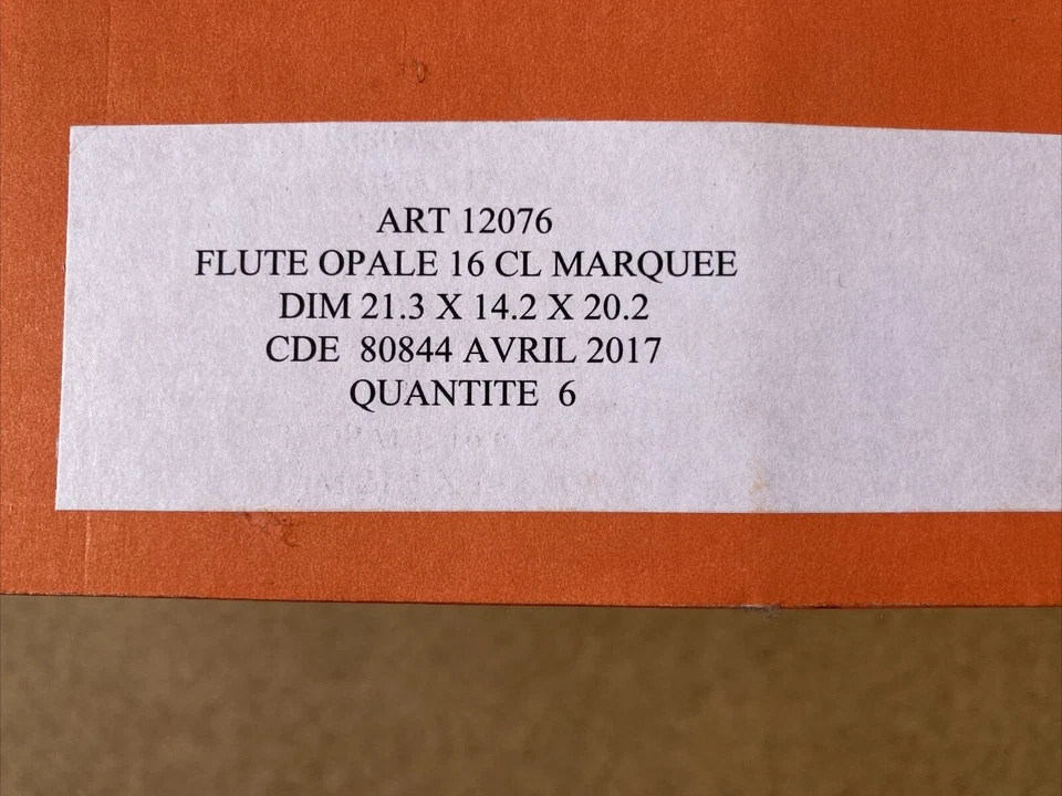 VERRE FLUTE CHAMPAGNE TAITTINGER LEHMANS OPALE REIMS FRANCE (lot de six) - Photo 4/4