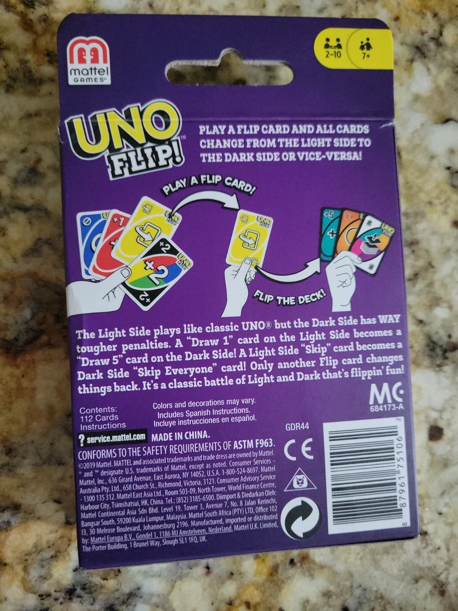 UNO FLIP! Double-Sided Cards UNO Flip! Flip the Deck, Change the Game!  887961742503