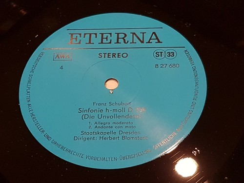 Signed by HERBERT BLOMSTEDT Schubert Symphonies 8 & 9 ETERNA 2 LP 827679-680 NM - Picture 5 of 5