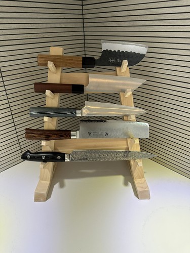 NEW MIYABI URUSHI Katana-Style Wooden Knife Rack Japan Import Fast Shipping