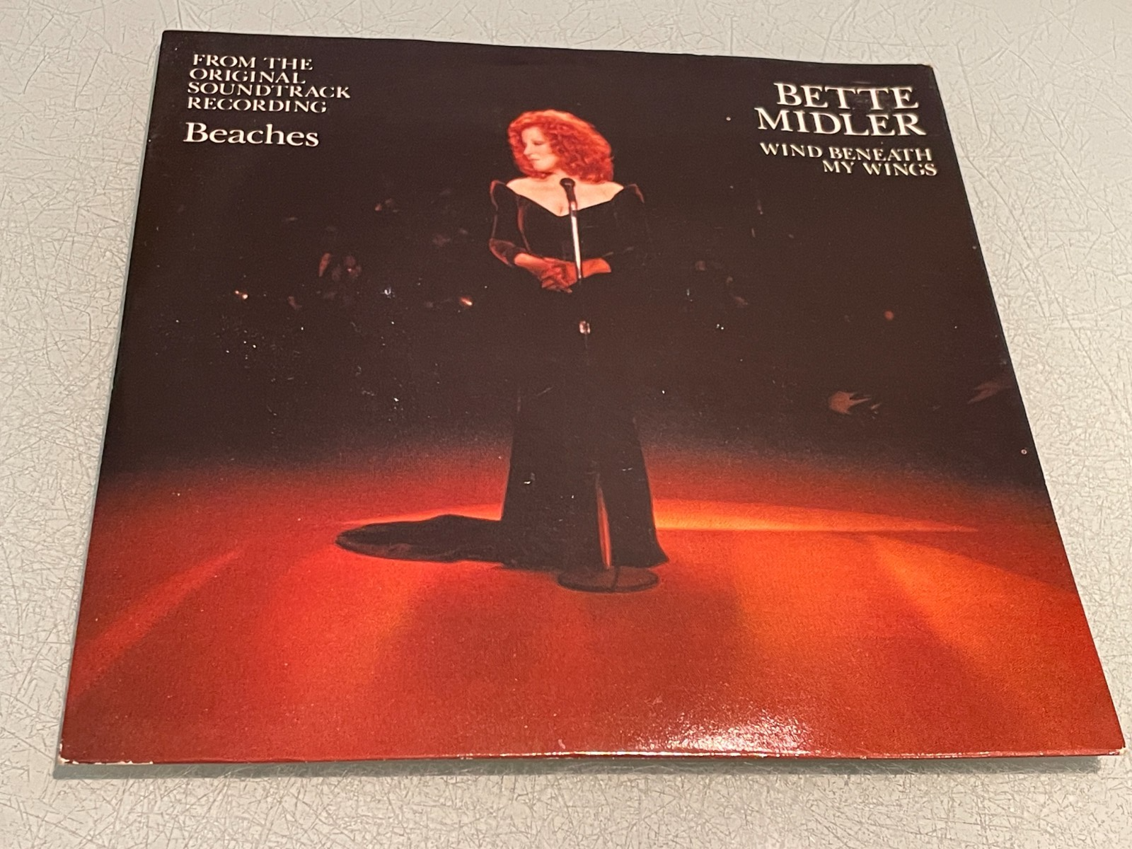 Bette Midler - Wind Beneath My Wings - Vinyl Record 7"" Single - From ""Beaches""