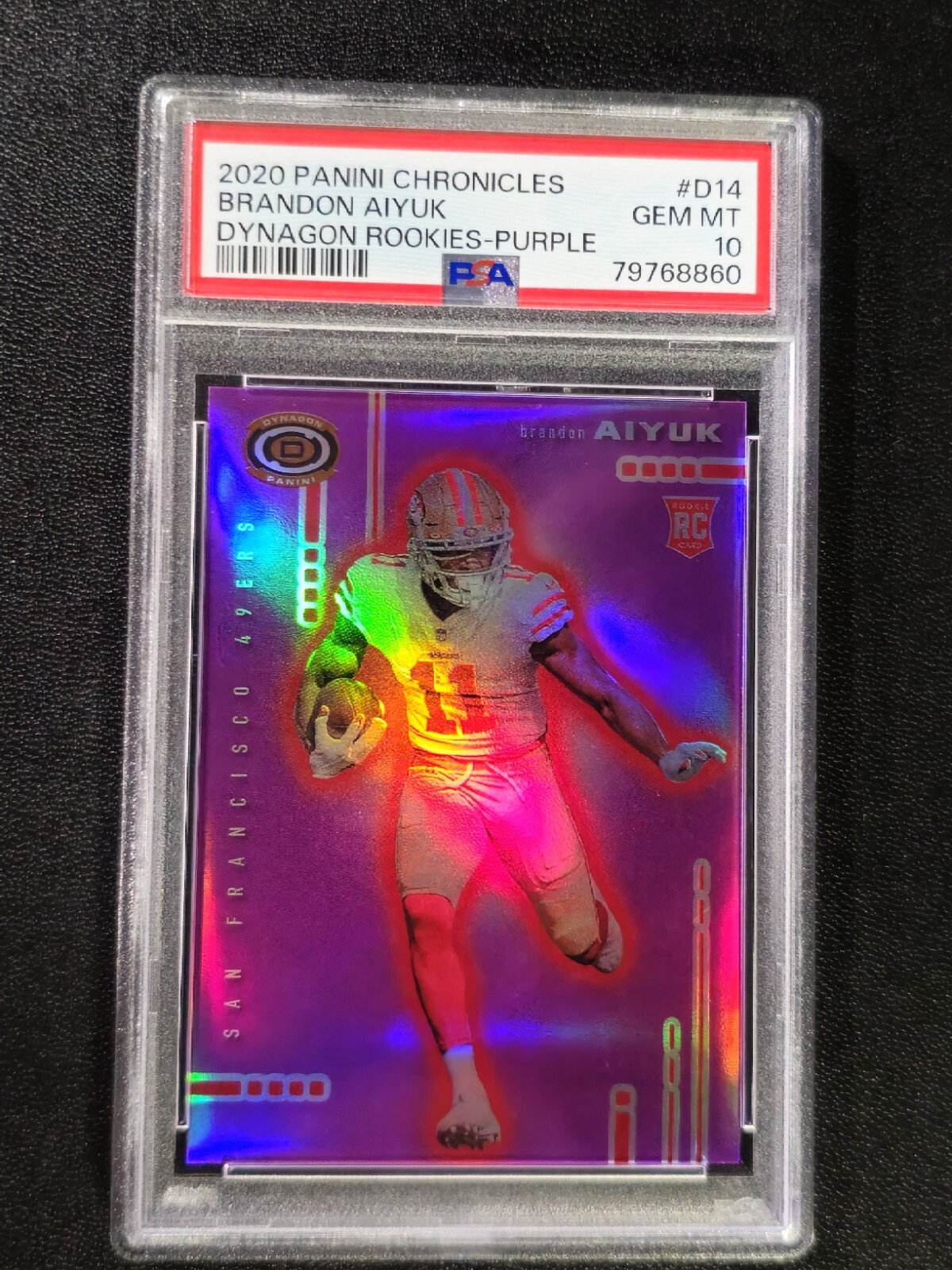 Brandon Aiyuk Panini Chronicles Dynagon Rookies #D14 Purple