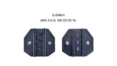 GIZWIZ Interchangeable Crimp Tool Die Set For Solar Terminal MC4 AWG 14/12/10